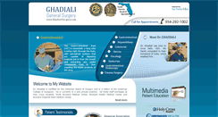 Desktop Screenshot of ghadialisurgery.com