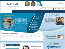 Tablet Screenshot of ghadialisurgery.com